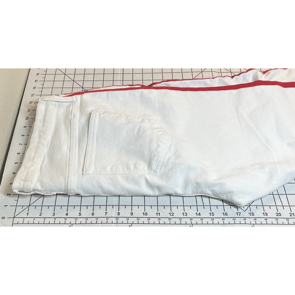 MADEWELL Women Stovepipe Jean Tile White Tuxedo Stovepipe Slim Straight W 35 NWT - Picture 12 of 16